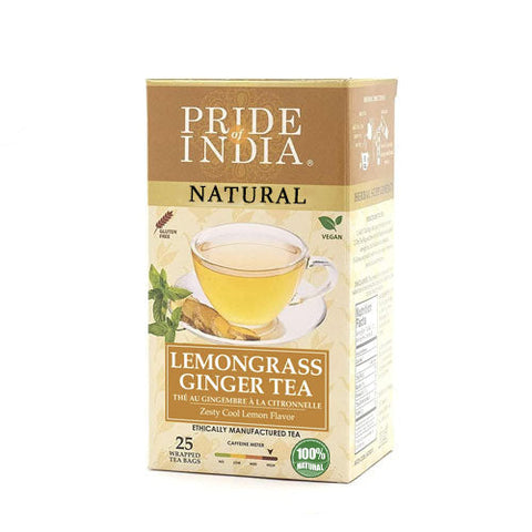 Natural Lemongrass Ginger Herbal Tea Bags
