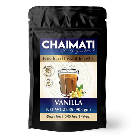 ChaiMati- Vanilla Chai Latte - Powdered Instant Chai Tea Premix, 2 lbs Jar